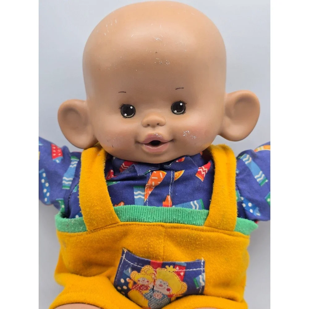 Vintage Little Big Ears Doll Boy First Generation No Hair Outfit Bald 14
